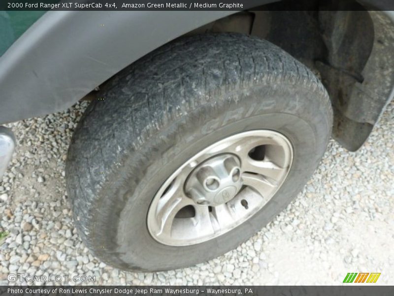 Amazon Green Metallic / Medium Graphite 2000 Ford Ranger XLT SuperCab 4x4