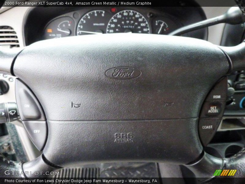 Amazon Green Metallic / Medium Graphite 2000 Ford Ranger XLT SuperCab 4x4