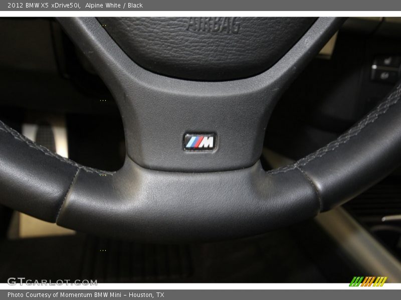 Alpine White / Black 2012 BMW X5 xDrive50i