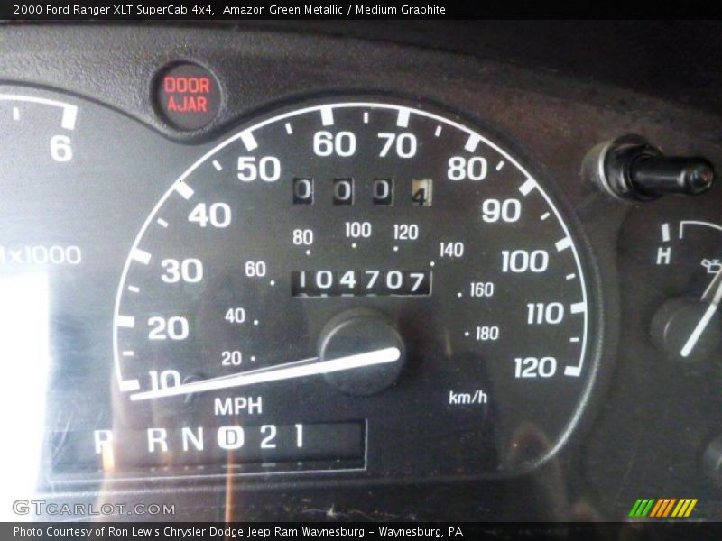 Amazon Green Metallic / Medium Graphite 2000 Ford Ranger XLT SuperCab 4x4
