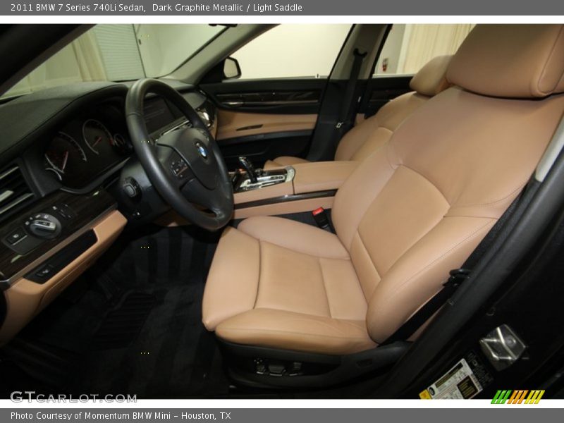 Dark Graphite Metallic / Light Saddle 2011 BMW 7 Series 740Li Sedan