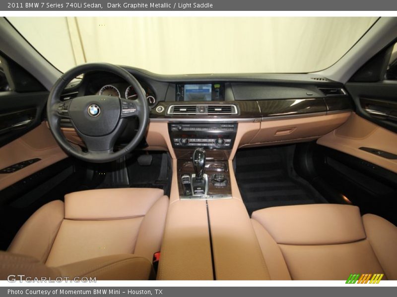 Dark Graphite Metallic / Light Saddle 2011 BMW 7 Series 740Li Sedan