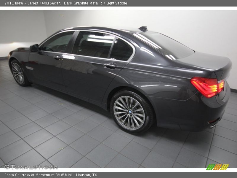Dark Graphite Metallic / Light Saddle 2011 BMW 7 Series 740Li Sedan