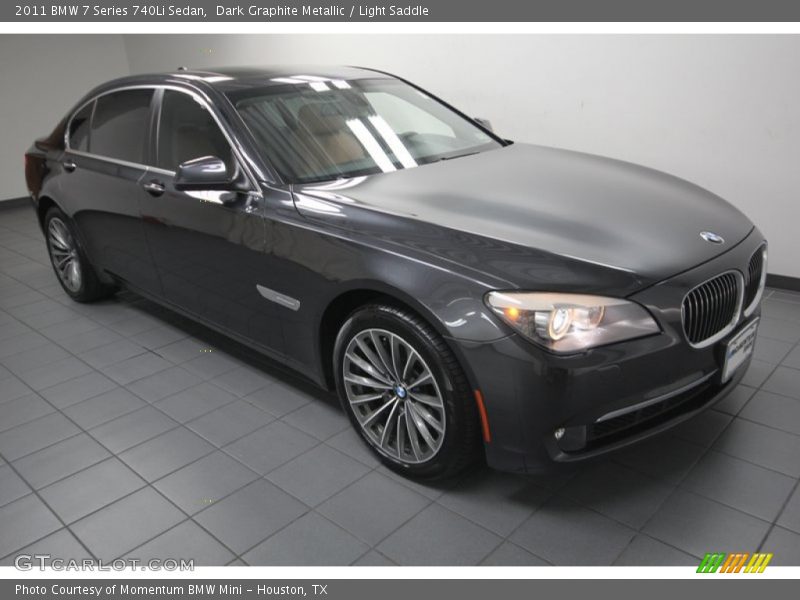 Dark Graphite Metallic / Light Saddle 2011 BMW 7 Series 740Li Sedan