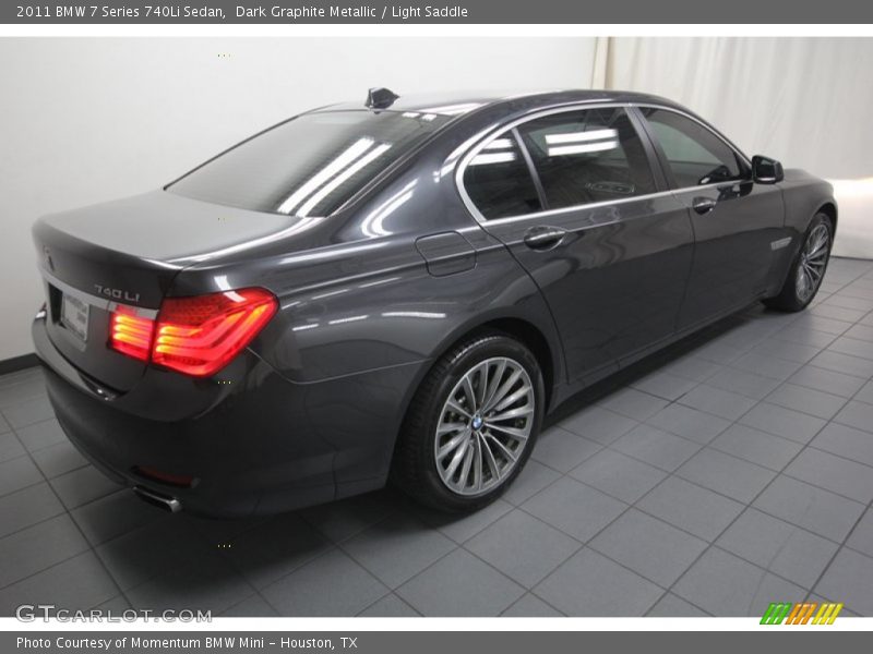 Dark Graphite Metallic / Light Saddle 2011 BMW 7 Series 740Li Sedan