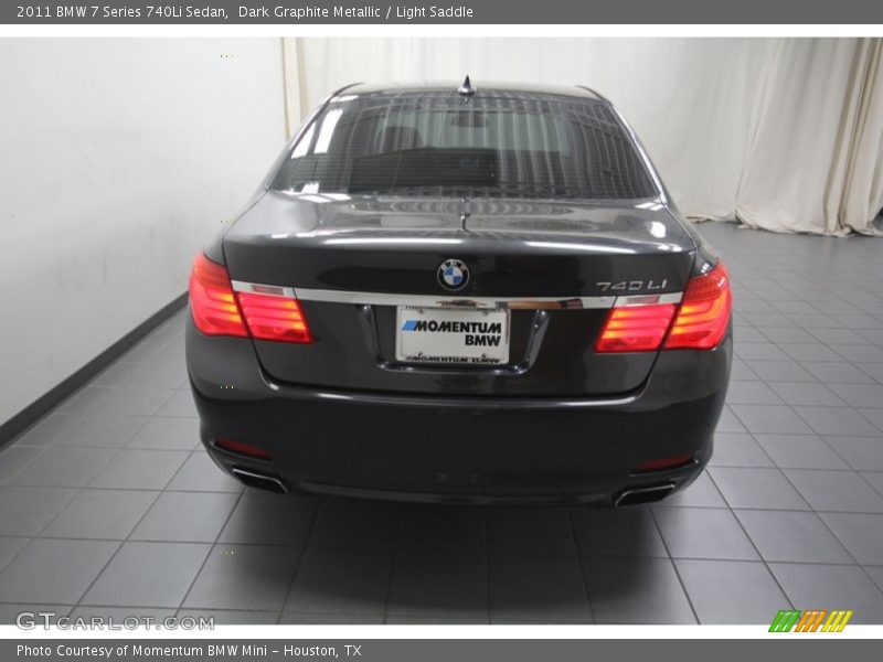 Dark Graphite Metallic / Light Saddle 2011 BMW 7 Series 740Li Sedan