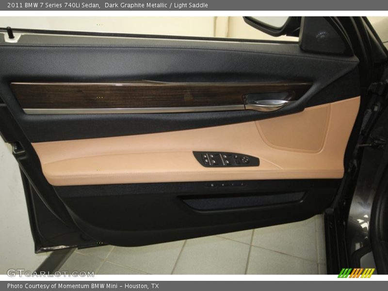 Dark Graphite Metallic / Light Saddle 2011 BMW 7 Series 740Li Sedan