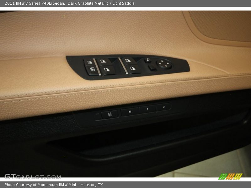 Dark Graphite Metallic / Light Saddle 2011 BMW 7 Series 740Li Sedan