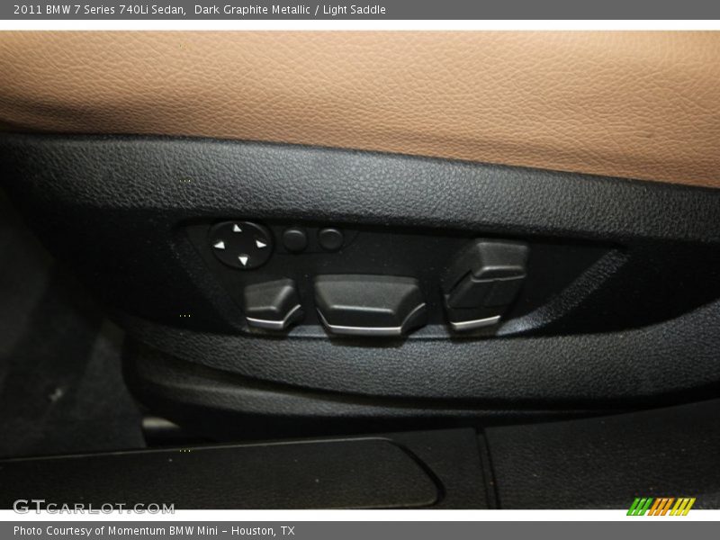 Dark Graphite Metallic / Light Saddle 2011 BMW 7 Series 740Li Sedan
