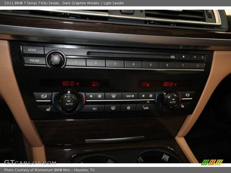 Dark Graphite Metallic / Light Saddle 2011 BMW 7 Series 740Li Sedan