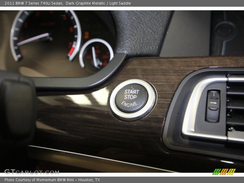Dark Graphite Metallic / Light Saddle 2011 BMW 7 Series 740Li Sedan
