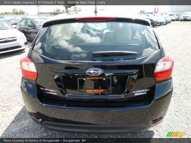 Obsidian Black Pearl / Ivory 2013 Subaru Impreza 2.0i Premium 5 Door