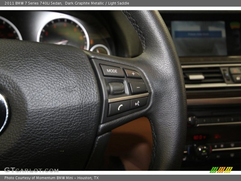 Dark Graphite Metallic / Light Saddle 2011 BMW 7 Series 740Li Sedan