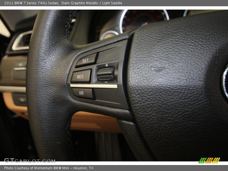 Dark Graphite Metallic / Light Saddle 2011 BMW 7 Series 740Li Sedan