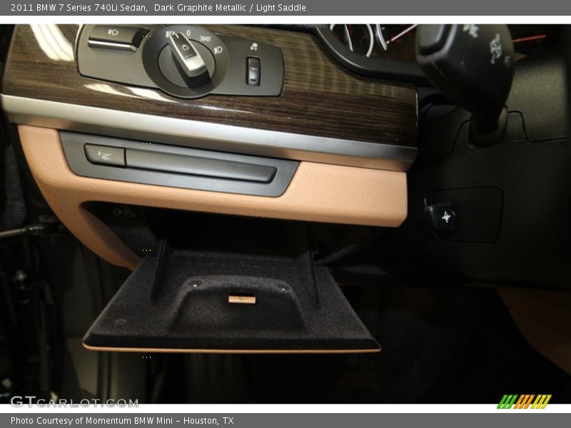 Dark Graphite Metallic / Light Saddle 2011 BMW 7 Series 740Li Sedan
