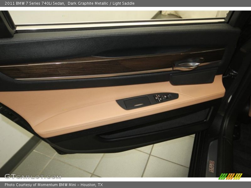 Dark Graphite Metallic / Light Saddle 2011 BMW 7 Series 740Li Sedan