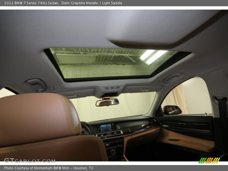 Dark Graphite Metallic / Light Saddle 2011 BMW 7 Series 740Li Sedan