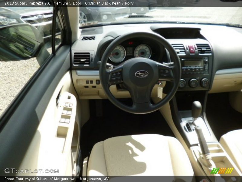 Obsidian Black Pearl / Ivory 2013 Subaru Impreza 2.0i Premium 5 Door