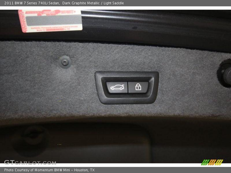 Dark Graphite Metallic / Light Saddle 2011 BMW 7 Series 740Li Sedan