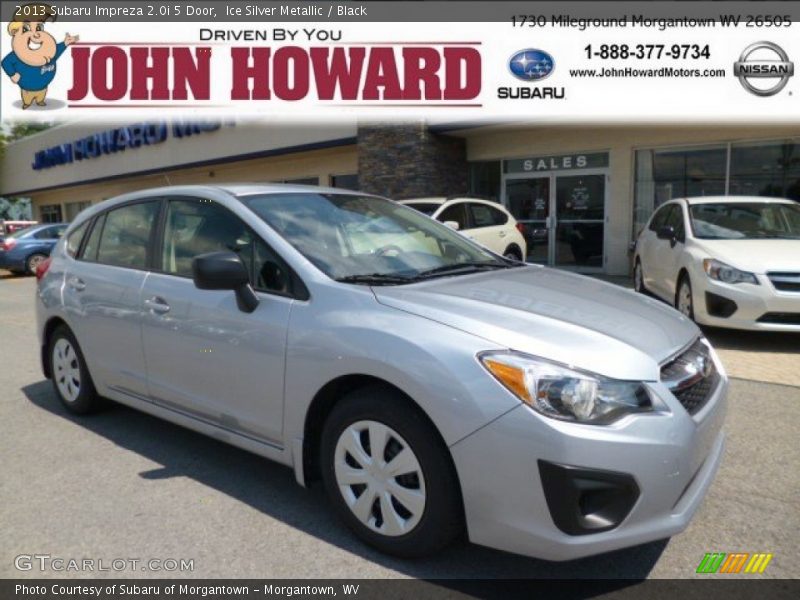 Ice Silver Metallic / Black 2013 Subaru Impreza 2.0i 5 Door