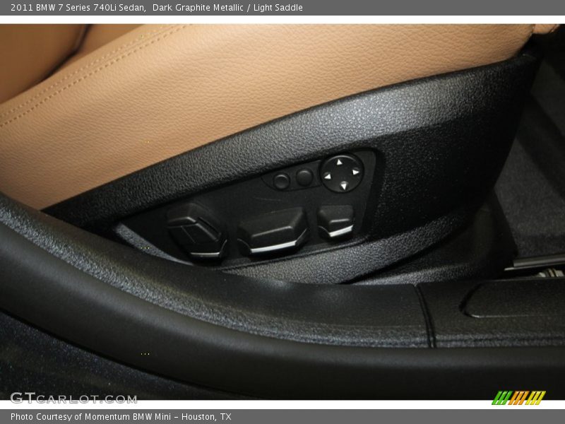 Dark Graphite Metallic / Light Saddle 2011 BMW 7 Series 740Li Sedan