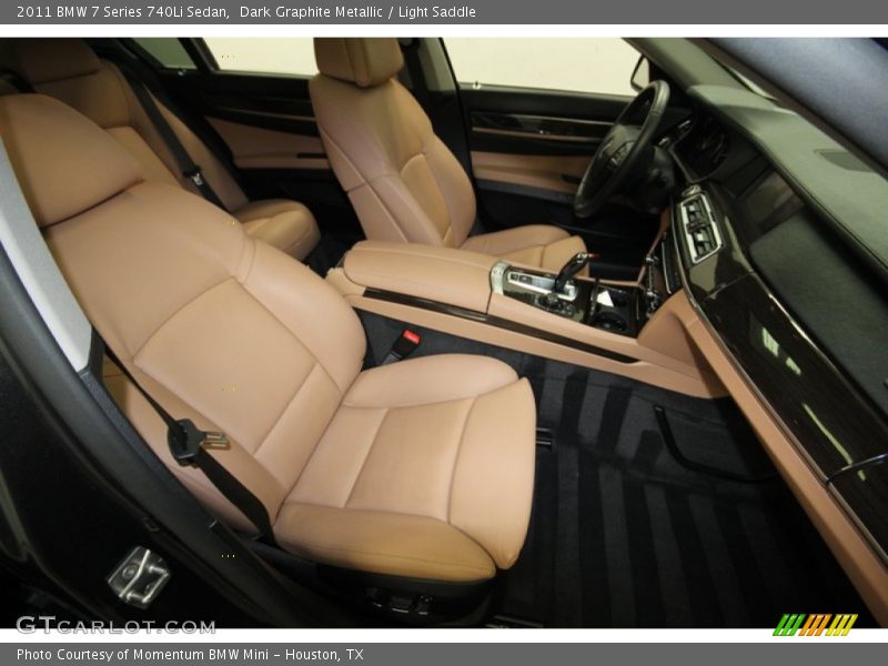 Dark Graphite Metallic / Light Saddle 2011 BMW 7 Series 740Li Sedan
