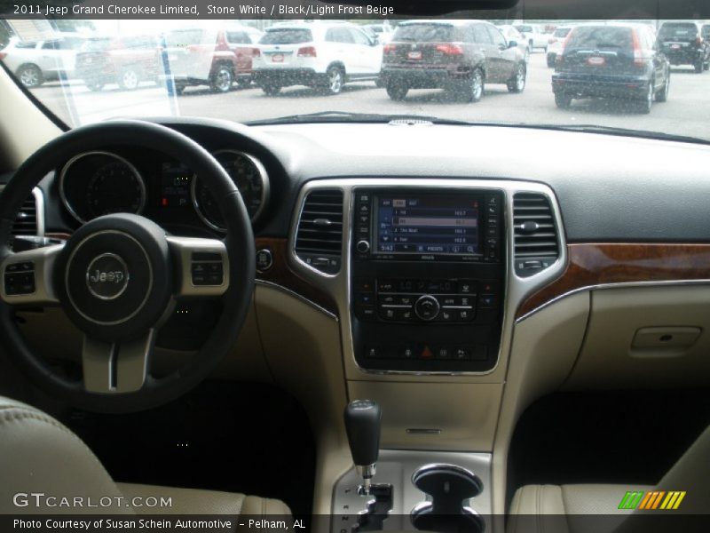 Stone White / Black/Light Frost Beige 2011 Jeep Grand Cherokee Limited