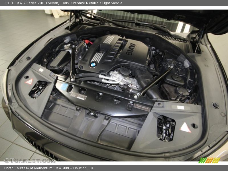 Dark Graphite Metallic / Light Saddle 2011 BMW 7 Series 740Li Sedan