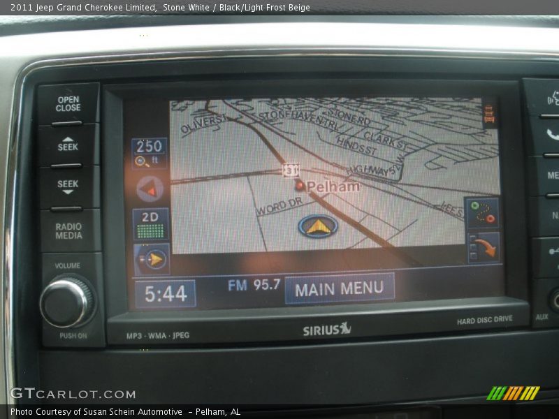 Stone White / Black/Light Frost Beige 2011 Jeep Grand Cherokee Limited