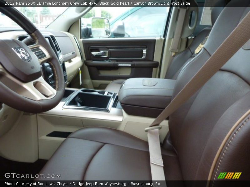 Front Seat of 2013 2500 Laramie Longhorn Crew Cab 4x4