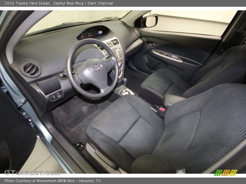Zephyr Blue Mica / Dark Charcoal 2010 Toyota Yaris Sedan