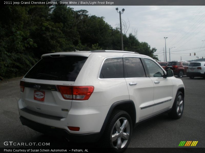 Stone White / Black/Light Frost Beige 2011 Jeep Grand Cherokee Limited