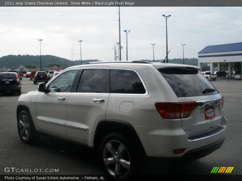 Stone White / Black/Light Frost Beige 2011 Jeep Grand Cherokee Limited
