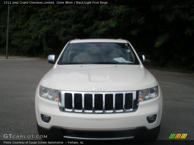 Stone White / Black/Light Frost Beige 2011 Jeep Grand Cherokee Limited