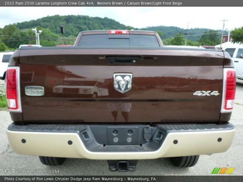 Western Brown / Canyon Brown/Light Frost Beige 2013 Ram 2500 Laramie Longhorn Crew Cab 4x4