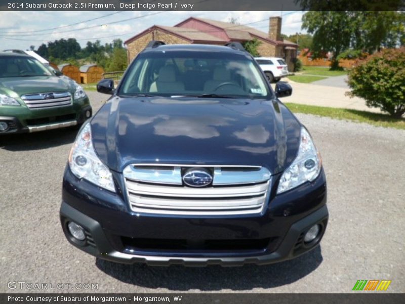 Deep Indigo Pearl / Ivory 2014 Subaru Outback 2.5i Premium