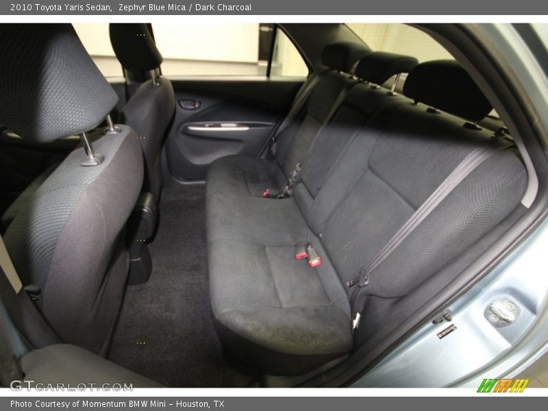 Zephyr Blue Mica / Dark Charcoal 2010 Toyota Yaris Sedan