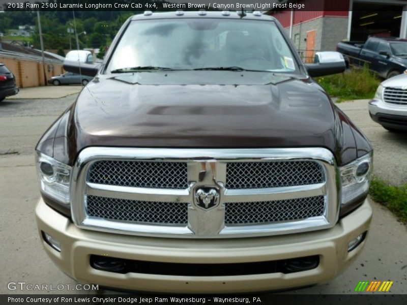 Western Brown / Canyon Brown/Light Frost Beige 2013 Ram 2500 Laramie Longhorn Crew Cab 4x4