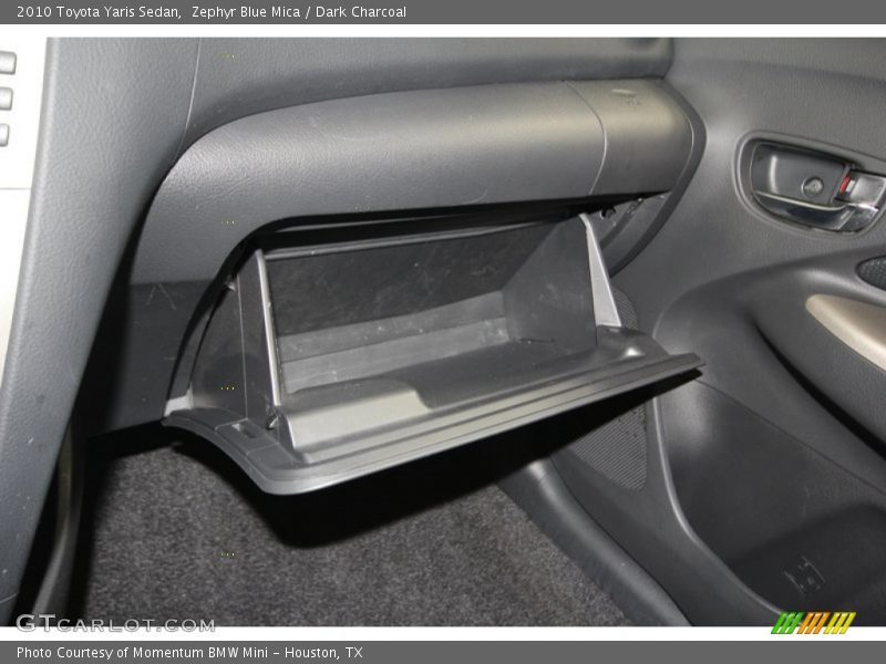 Zephyr Blue Mica / Dark Charcoal 2010 Toyota Yaris Sedan