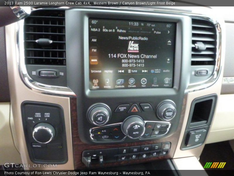 Controls of 2013 2500 Laramie Longhorn Crew Cab 4x4