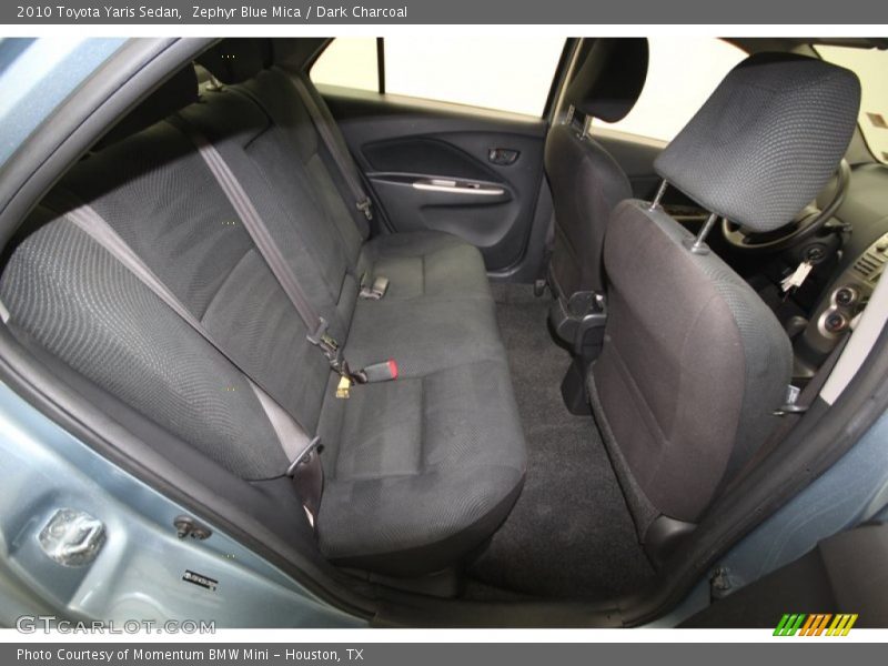 Zephyr Blue Mica / Dark Charcoal 2010 Toyota Yaris Sedan