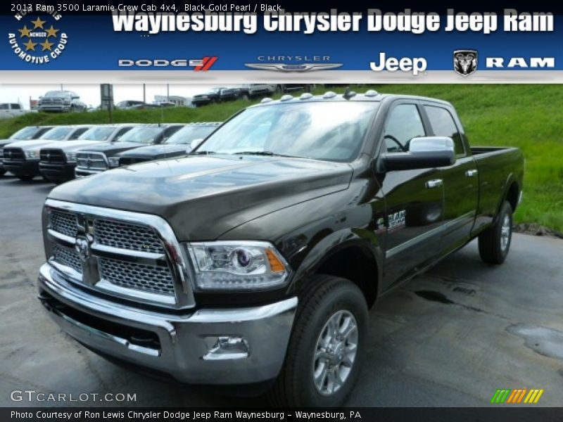 Black Gold Pearl / Black 2013 Ram 3500 Laramie Crew Cab 4x4