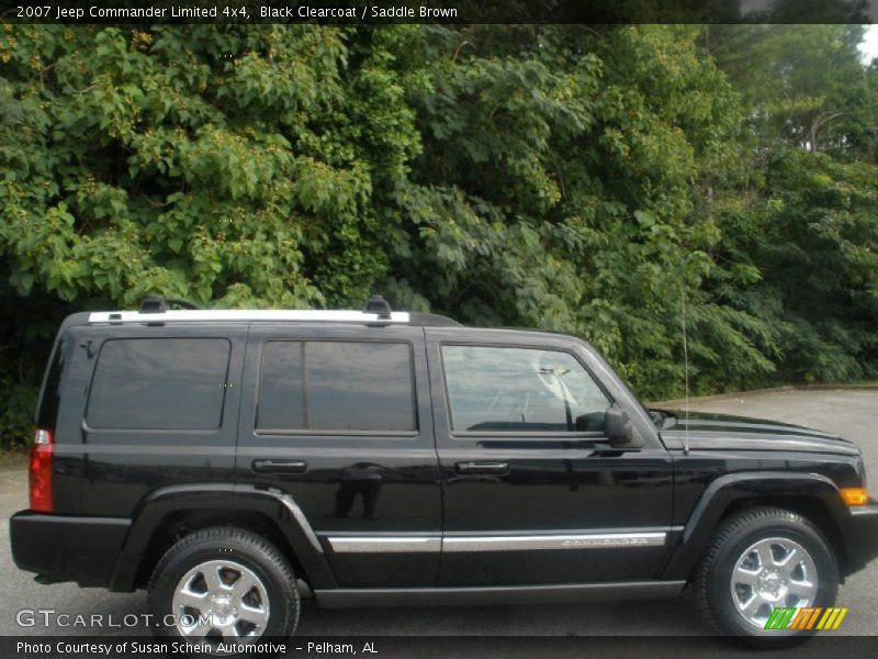 Black Clearcoat / Saddle Brown 2007 Jeep Commander Limited 4x4
