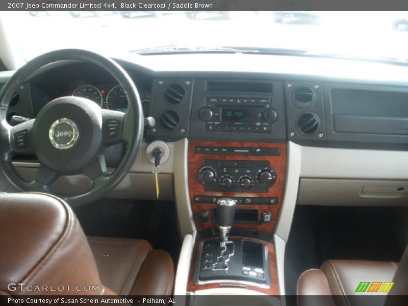 Black Clearcoat / Saddle Brown 2007 Jeep Commander Limited 4x4