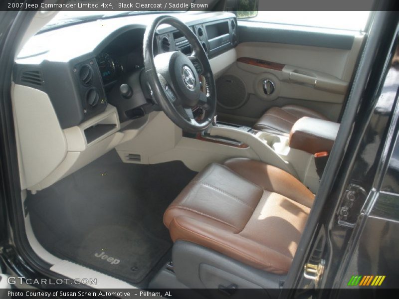 Black Clearcoat / Saddle Brown 2007 Jeep Commander Limited 4x4