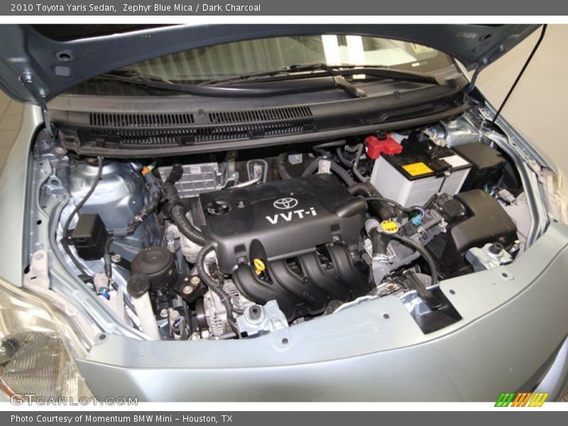 Zephyr Blue Mica / Dark Charcoal 2010 Toyota Yaris Sedan
