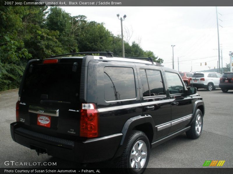 Black Clearcoat / Saddle Brown 2007 Jeep Commander Limited 4x4