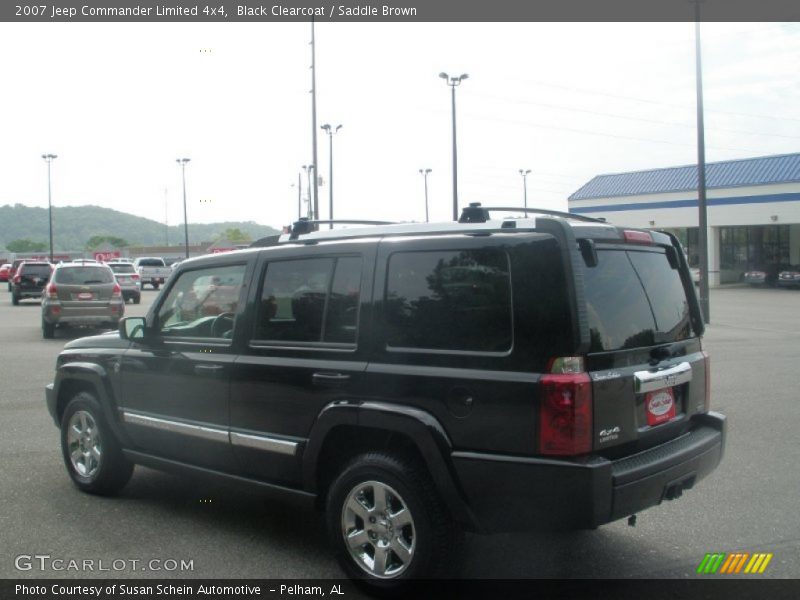 Black Clearcoat / Saddle Brown 2007 Jeep Commander Limited 4x4