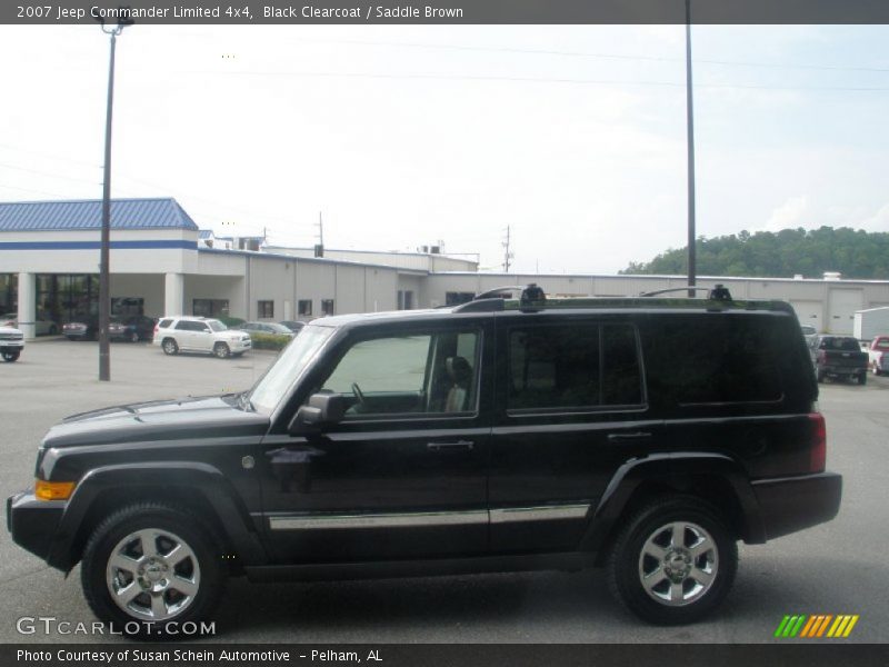 Black Clearcoat / Saddle Brown 2007 Jeep Commander Limited 4x4