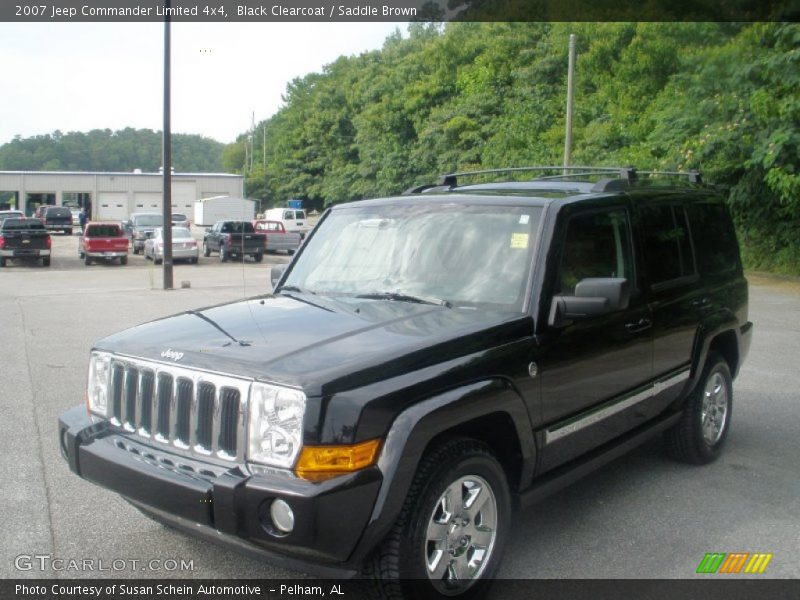 Black Clearcoat / Saddle Brown 2007 Jeep Commander Limited 4x4